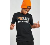 Beat Boyz Club Atmospheric T-Shirt - Black/Orange Geo - 7/8