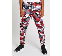 Beat Boyz Club Boy's 'Alpha' Camo Print Cargo Jogger in Red | Size: 9-10 Years Beat Boyz Club Red 9-10 Years