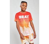 Beat Boyz Club Boy's 'Drippy' Printed T-Shirt in Orange | Size: 9-10 Years Beat Boyz Club Orange 9-10 Years