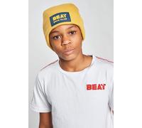 Beat Boyz Club Men's Logo Badge Beanie Hat in Yellow Beat Boyz Club Yellow One Size