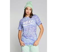 Beat Girlz Club Fresh Leopard T-Shirt - Mint/Lilac - 9/10