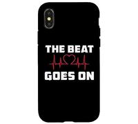 Beat Goes On Open Heart Surgery Recovery Men Women Case for iPhone X/XS