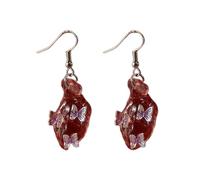 Beat Heart Earrings Stylish Gothic Dangle Earrings Fashion Earrings Pendant Suitable for Everyone, one size, As described
