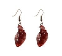 Beat Heart Earrings Stylish Gothic Dangle Earrings Fashion Earrings Pendant Suitable for Everyone, one size, As described