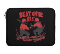 Beat On The Brat Funny Laptop Sleeve Case with Double Zipper Trendy Protective Computer Cover 10-17 Inch