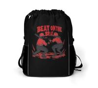 Beat On The Brat Gym Drawstring Bag with Shoe Compartment
