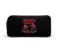 Beat On The Brat Large Capacity Pencil Case Zipper Office Storage Pouch Multifunctional Makeup Bag for Travel 22 * 12 * 5cm