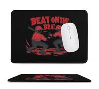 Beat On The Brat Large Gaming Mouse Mat Soft Non-Slip Laptop Mousepad Portable Square Desk Pad for Office Home Work