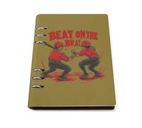 Beat On The Brat Leather Refillable Notebook with 90 Sheets Travel A5 Notebooks Writing Journal Personal Planner