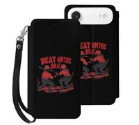 Beat On The Brat Printed Leather Flip Wallet Phone Case Card Slots Compatible with iPhone Series 17