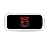 Beat On The Brat Printed Switch Carrying Case with 15 Game Cards Slots Portable Storage Cases Gaming Travel Accessories