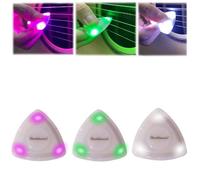 Beat Picks - Beatpicks Light up Guitar Pick, Dazzling Colourful Illuminated Guitar Plectrum - Auto LED Glowing Pick for Enhanced Stage Performance (3 Colors,Style A)