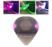 Beat Picks - Beatpicks Light up Guitar Pick, Dazzling Colourful Illuminated Guitar Plectrum - Auto LED Glowing Pick for Enhanced Stage Performance (Purple,Style B)