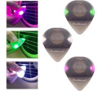 Beat Picks - Beatpicks Light up Guitar Pick, Dazzling Colourful Illuminated Guitar Plectrum - Auto LED Glowing Pick for Enhanced Stage Performance (B-3PC)