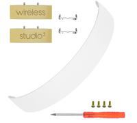 Beat Studio 3 Replacement Headband and Hinge as Same as the OEM Arch Band + Hinges Parts Replacement for Beats Studio3/A1914, Studio 2 Wired/Wireless (B0500/B0501), Studio Pro/A2924 Headphones (White)