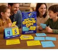 Beat The Grown Ups Card Game - Premium Family Trivia Game, Fun Head-to-Head Quiz Challenge, Educational Party Game for Family Game Night, Ages 8+, 2+ Players, Easy to Play M290