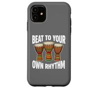 Beat To Your Own Rhythm Mandinka African Music Djembe Case for iPhone 11