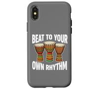 Beat To Your Own Rhythm Mandinka African Music Djembe Case for iPhone X/XS