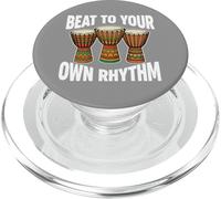Beat To Your Own Rhythm Mandinka African Music Djembe PopSockets PopGrip for MagSafe