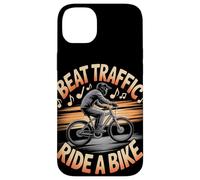 Beat Traffic Ride a Bike Bike Commuting Case for iPhone 14 Plus