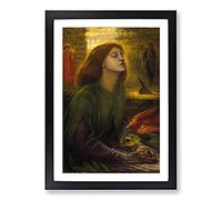 Beata Beatrix by Dante Gabriel Rossetti Framed Print | A2 Black Framed Wall Art | Ready to Hang | Modern Nature Picture | Living Room Bedroom Lounge Office