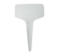 Beatanug 100-Pack Plastic Garden Labels for Plant Identification and Classification - 6 x 10 cm White Weather-Resistant Plant Tags with Matte Finish for