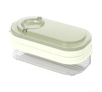 Beatanug 3 In 1 Dumpling Maker Press, Manual Dumpling Wrapper for DIY Skin Pressing, Food GRADEs PP Kitchen Tool for Easy Filling and Sealing, Khaki(green)