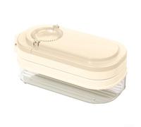 Beatanug 3 In 1 Dumpling Maker Press, Manual Dumpling Wrapper for DIY Skin Pressing, Food GRADEs PP Kitchen Tool for Easy Filling and Sealing, Khaki(khaki)