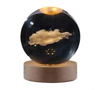 Beatanug 3D Night Light with Astronomy Theme - Solar System Planets Moon Astronaut Projection Decor, USB-Powered Bedroom Desk Lamp for Home Decor, Birthday(6)