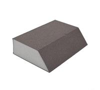 Beatanug 60-240 Grit Sanding Sponge Block for Wall Tile Grinding & Polishing - Flexible Wet/Dry Foam Pad, Reusable Trapezoid Sand Brick, 100 x 70 x 25 mm, for(Grit 180)
