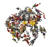 Beatanug 90 Pieces HO Scale Seated People Figures 17mm Sitting Passengers Assorted Styles Colors for Model Train Railroad Layout Scene Building Diorama Decor