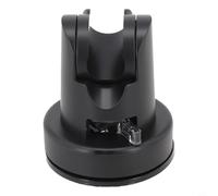 Beatanug Adjustable Shower Head Holder for Handheld Shower Mount, Wall-Mount Suction Cup Rack with 360° Rotation, ABS Construction, Fits Most Standard Shower Heads(Black)