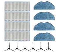 Beatanug For Tapo Robot Vacuum Replacement Parts Kit with Filters, Mop Cloths and Side Brushes for RVA100 RV10 RV30 Plus Accessories, Easy Install Nylon Microfiber