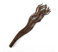 Beatanug Long Wavy Rattan Reed Diffuser Refills - 20-Pack Natural Wood Aroma Diffuser for Essential Oil Diffusers, Compatible with Home, Office, Bedroom &(Coffee)