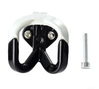 Beatanug Motorcycle Storage Hook Aluminum Alloy Front Mount Helmet Hanger with Self-Closing Spring for Scooters - Red 62x66mm(Silver)