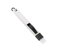 Beatanug Multifunctional Cleaning Brush for Keyboard Grooves, Nooks & Crannies - PP and Nylon Bristles, 2 cm x 17 cm Brush Head with Matching Dustpan, Black(Black)