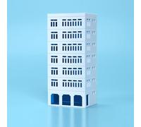 Beatanug N Scale Model Building Kit DIY Apartment Structure Set ABS Plastic Train Railroad Scenery Layout Office Architecture for Sandbox Landscape(G07)