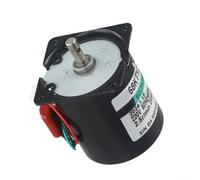 Beatanug Permanent Magnet Synchronous Gear Motor 68KTYZ 28W AC 220V Reduction Motor 2.5-110RPM CW/CCW for Stage Food Display Equipment Black(2.5 rpm)