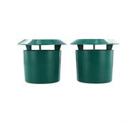 Beatanug Reusable Plastic Snail and Slug Trap Box, 2-Pack for Garden, Orchard & Vegetable Patch Protection, 8 x 10 cm Green Pest Control Solution for Outdoor Plant