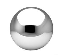 Beatanug Stainless Steel Garden Balls Mirror Finish Ornaments Hollow Metal Decor for Yard Patio Pond Lawn Landscape Silver 150mm(1pcs)
