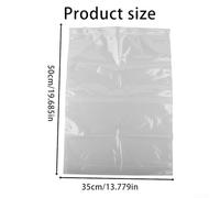 Beatanug Vacuum Compression Bag for Travel Storage - Space-Saving Clothing Organizer, Reusable PE+PET Material, 50 x 70 cm Transparent (Single), Foldable &(Single)