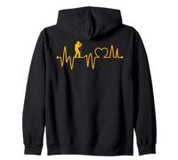 Beatbox Heartbeat Music Old School Rap Microphone Beatboxer Zip Hoodie