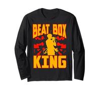 Beatbox Music Old School Rap Microphone Beatboxer Long Sleeve T-Shirt
