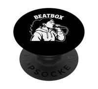 Beatbox Music Old School Rap Microphone Beatboxer PopSockets Adhesive PopGrip