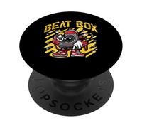 Beatbox Music Old School Rap Microphone Beatboxer PopSockets Adhesive PopGrip