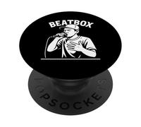 Beatbox Music Old School Rap Microphone Beatboxer PopSockets Adhesive PopGrip