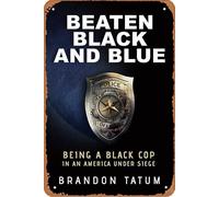 Beaten Black and Blue Retro Metal Tin Sign Funny Sign, for Home, Coffee, Living Room, Bedroom, Kitchen, Bar, Coffee Shop, Garage, Garden, Wall Decor 8x12 Inch