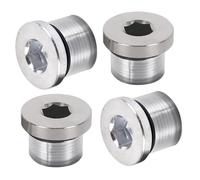 Beatific Pack of 4 blanking plugs, 3/4 inch, sealing plugs, blanking plugs, self-sealing threaded plugs, carbon steel sealing plugs with seal, radiator plugs for clogging