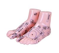 Beatifufu 1 Pair Reflexology Foot Training Model Educational Acupuncture Display for Tcm Schools Clinics Training Centers Portable Foot Massage Tool for Realistic Learning and Skill