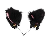 Beatifufu 1 PC Cat Fox Plush Ears Decor Funny Photo Prop Embellished Headband Lovely Hair Hoop Christmas Hair Hoop Car Ear Hair Hoop Practical Costume Prop Japanese Simulation Plush The Bell